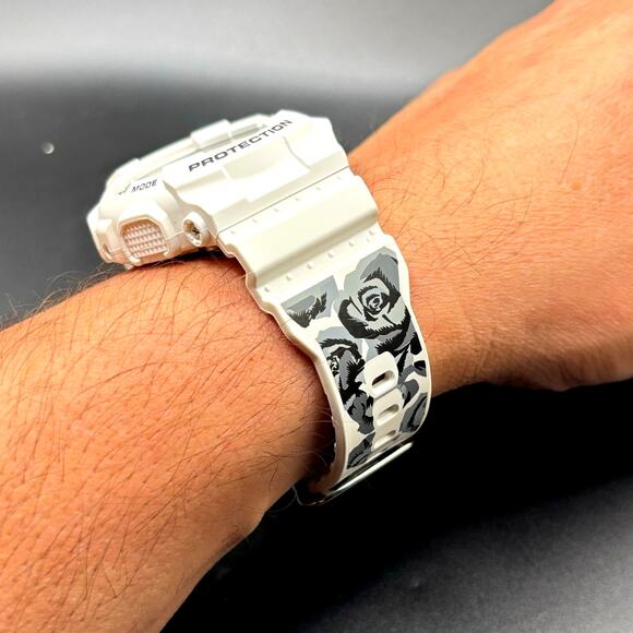 Casio G-Shock GMA-S110F-7A Tribal Rose White Analog Digital Women\'s Watch NIB main image 13